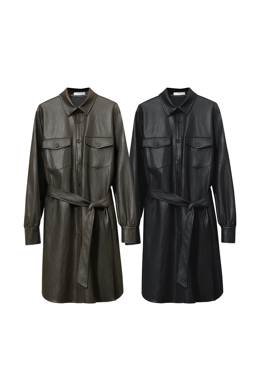 Bark-Wrinkled Eco-Friendly Leather Jacket|AMII-AMII.com