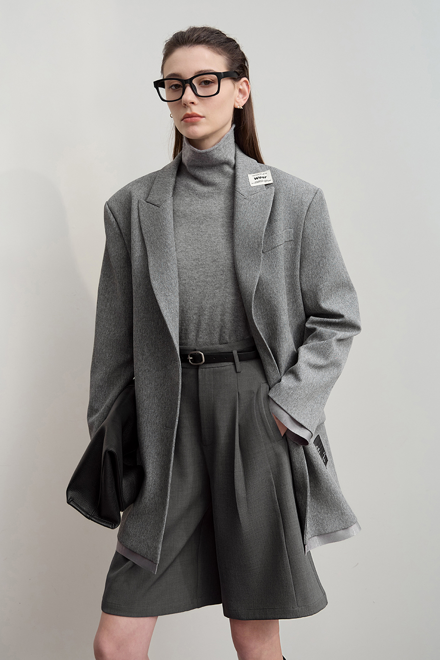 Ultra - loose Mid - Length Suit Jacket|AMII-AMII.com