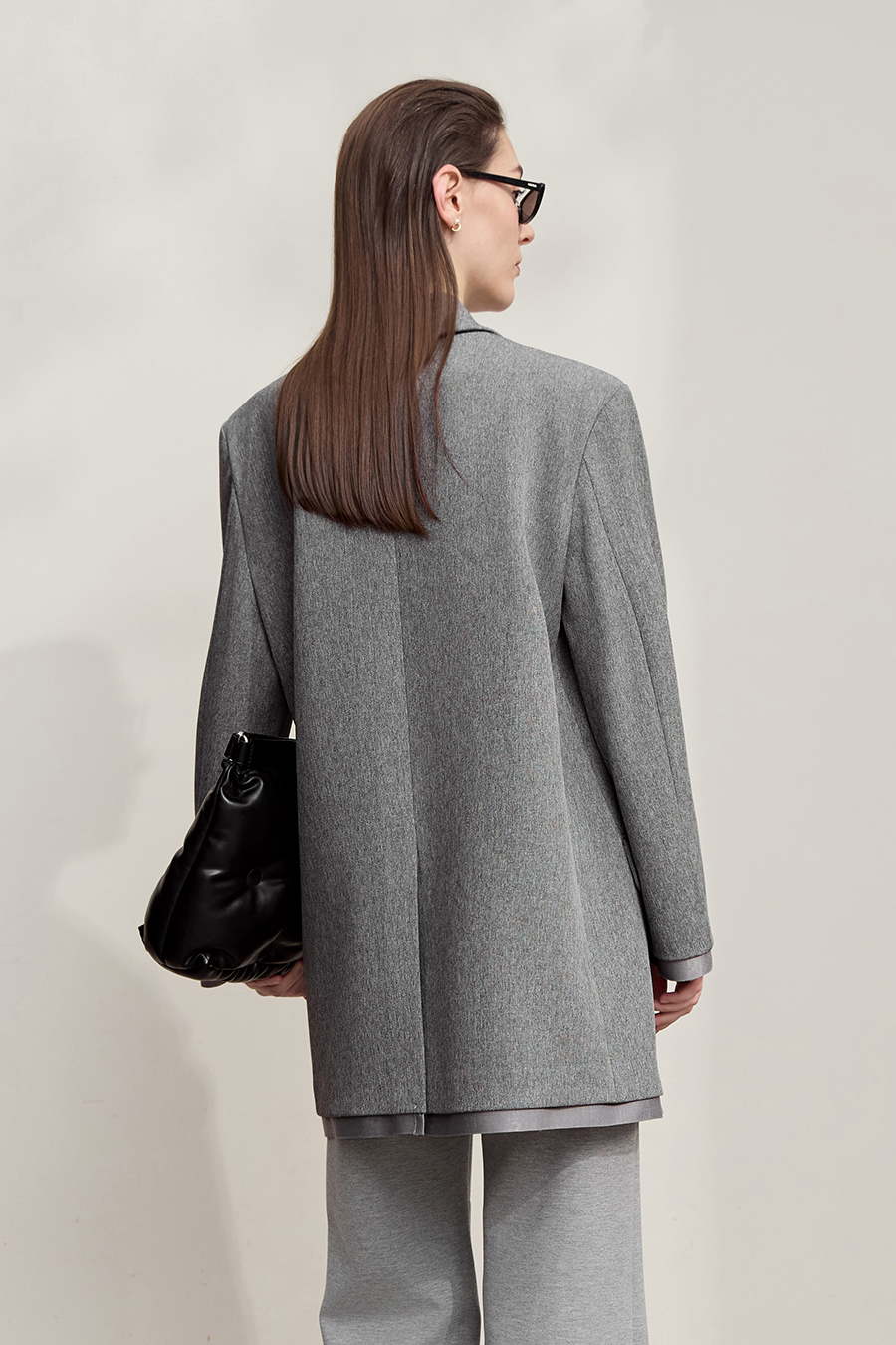 Ultra - loose Mid - Length Suit Jacket|AMII-AMII.com