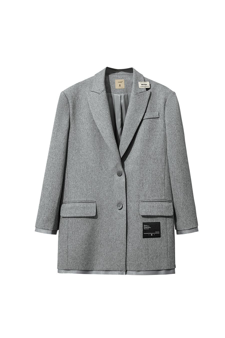 Ultra - loose Mid - Length Suit Jacket|AMII-AMII.com