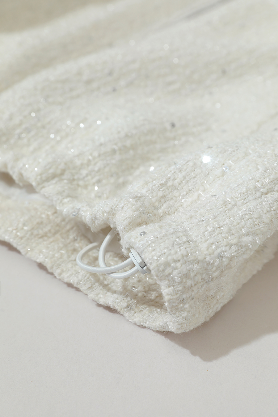 Mixed Material Zip-up Jacket