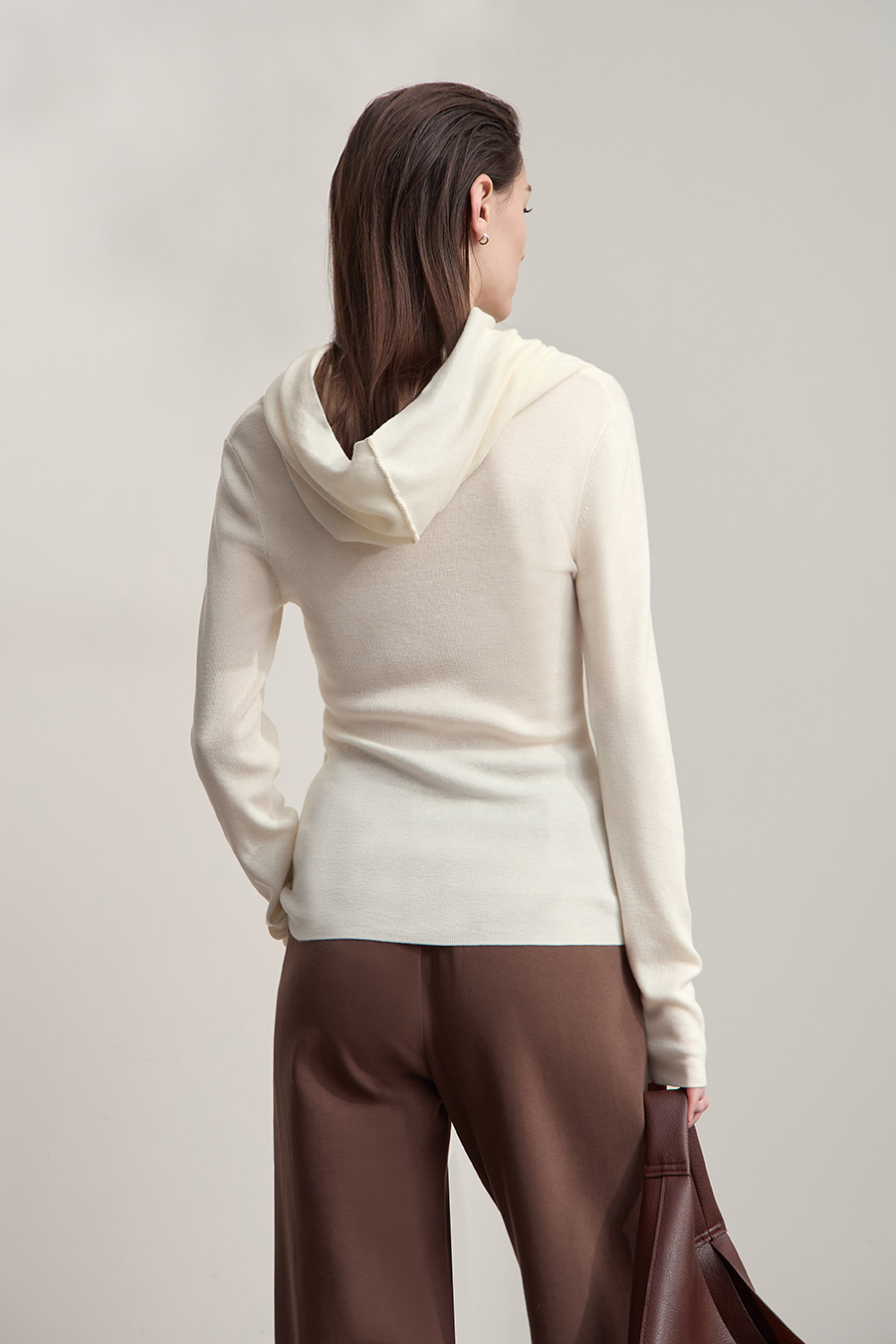 Slouchy Neck Slim Sweater|AMII-AMII.com