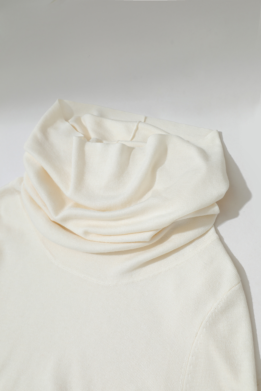 Slouchy Neck Slim Sweater|AMII-AMII.com