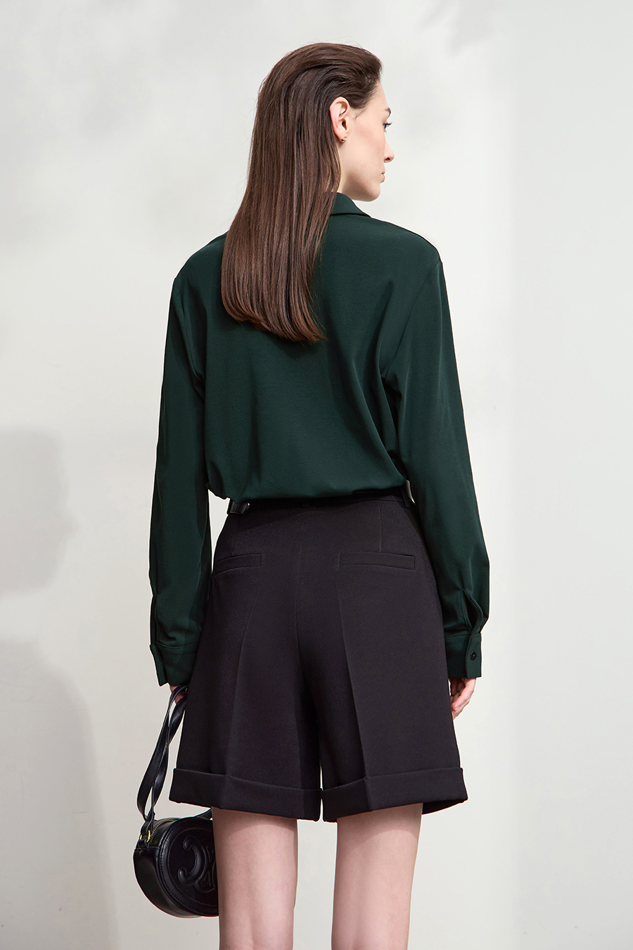 Elastic Knitted Lapel Shirt|AMII-AMII.com