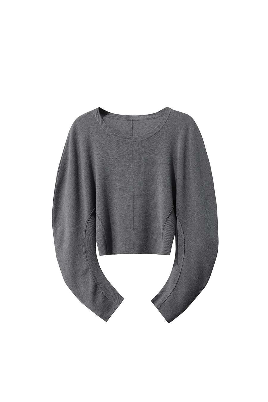 Short Raglan Sleeve Waist-Cinched Sweater|AMII-AMII.com