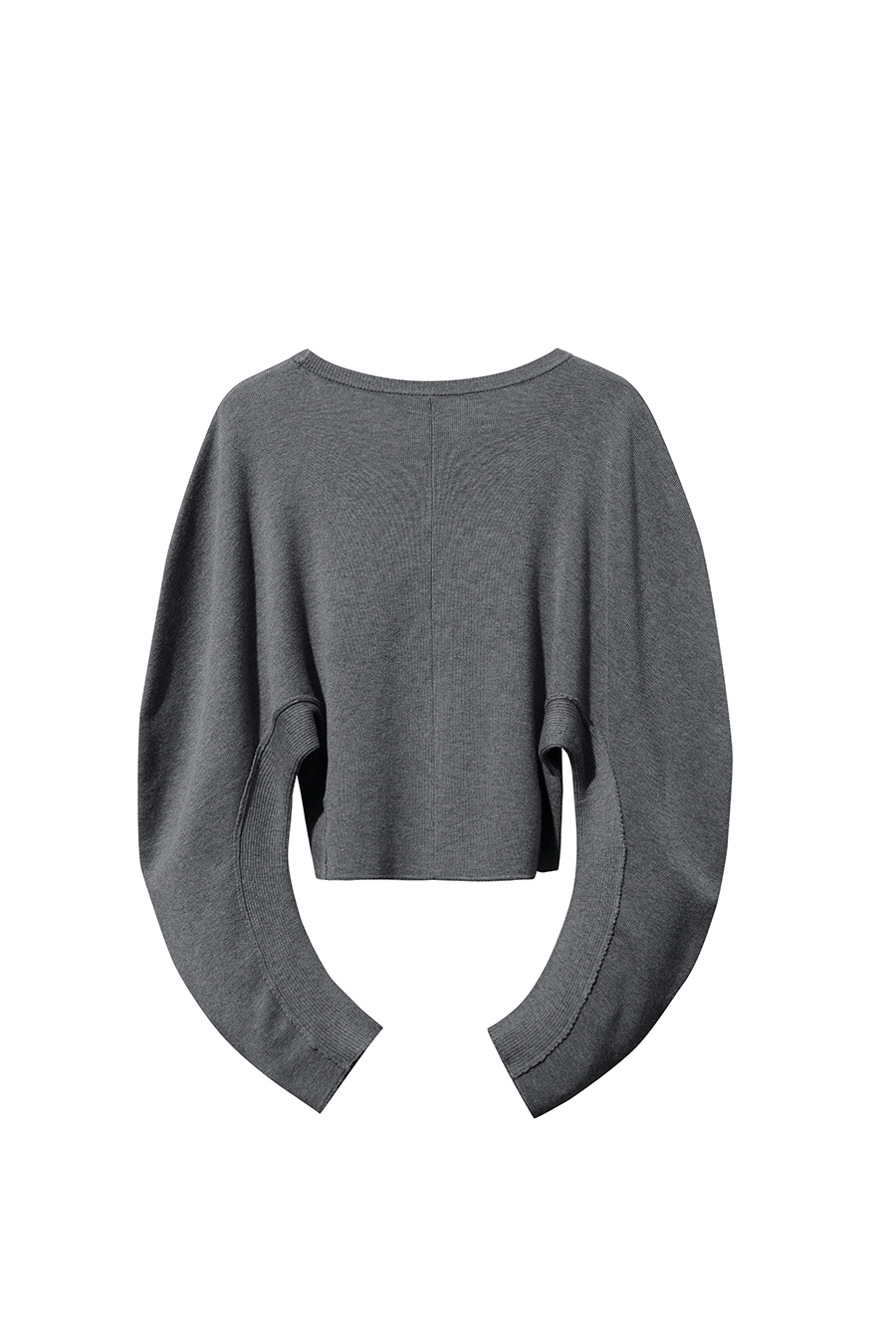 Short Raglan Sleeve Waist-Cinched Sweater|AMII-AMII.com