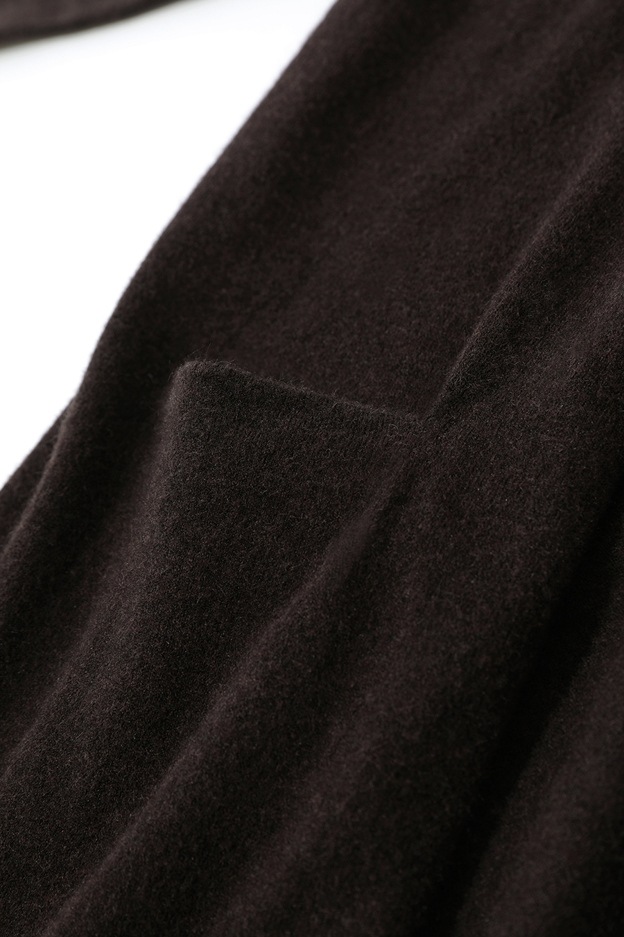 Drop-shoulder Knit Cardigan