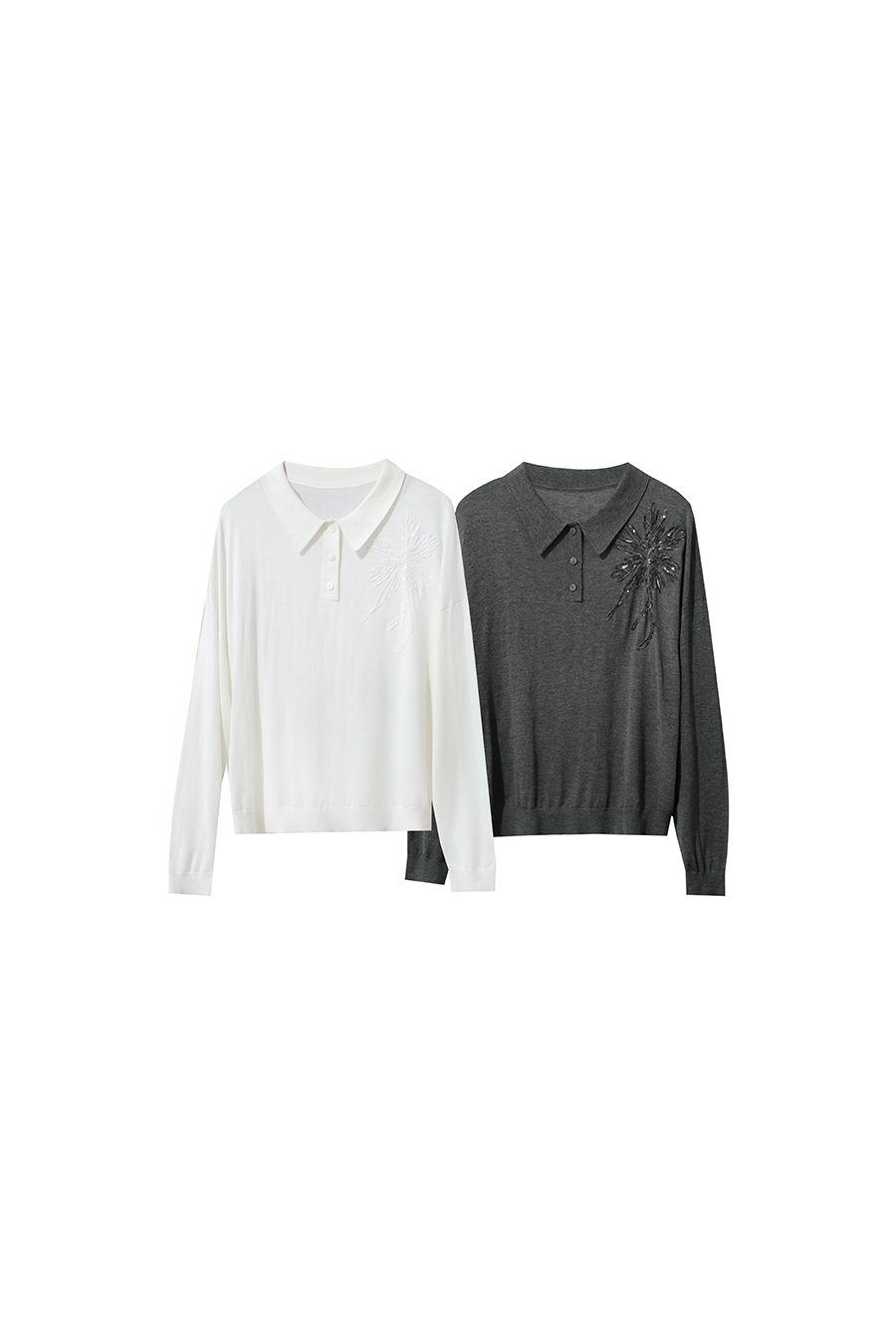Firework Sequin Embroidered Sweater|AMII-AMII.com