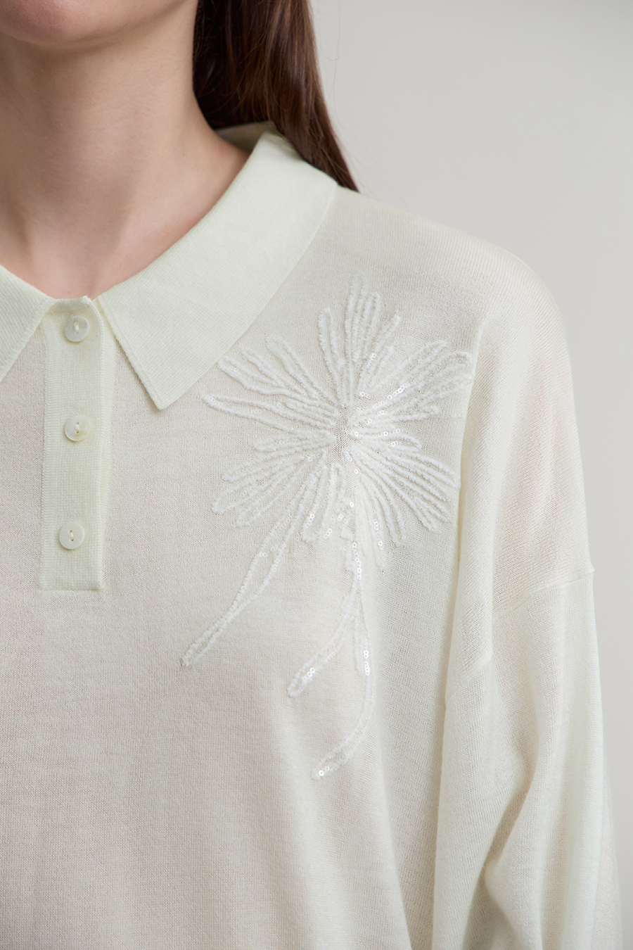 Firework Sequin Embroidered Sweater|AMII-AMII.com