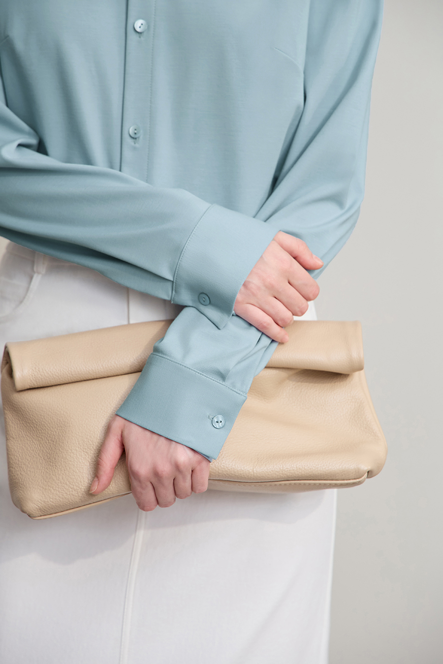 Straight Leg Elastic Long Sleeve Shirt|AMII-AMII.com