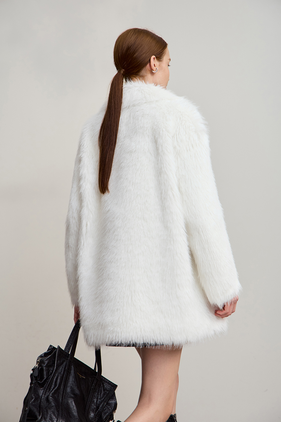 Loose Mid - Length Eco - Fur|AMII-AMII.com