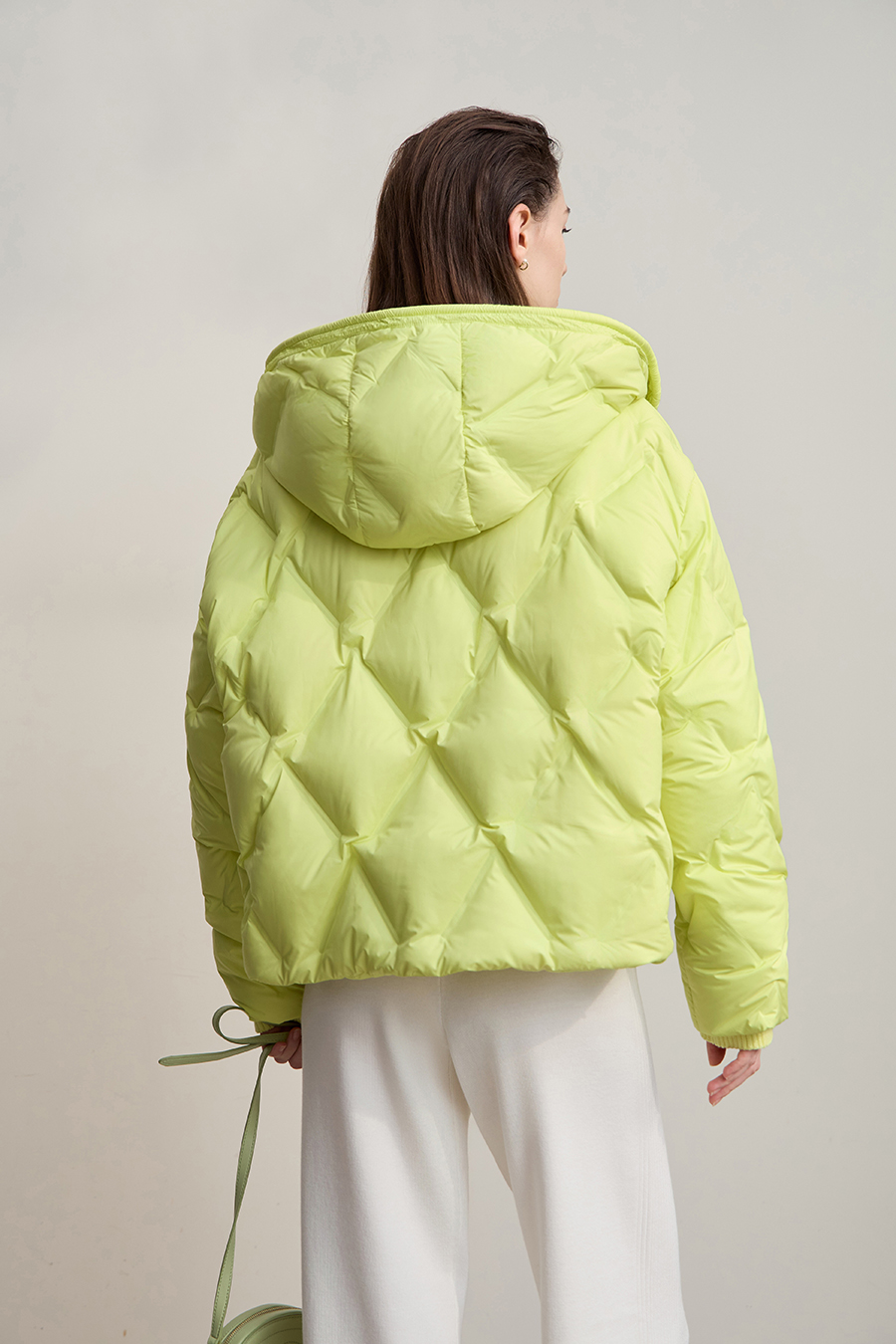 Hooded Straight Quilted Down Jacket