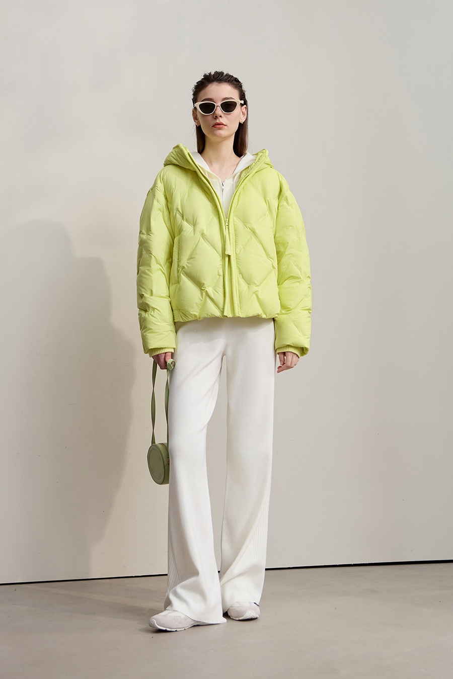 Hooded Straight Quilted Down Jacket