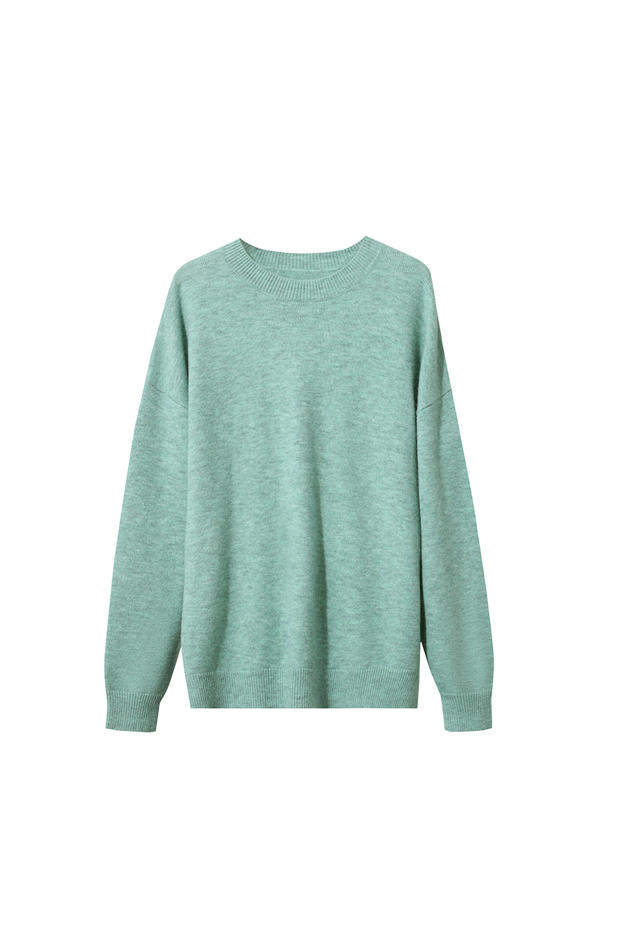 Oversized Drop Shoulder Wool Yarn Sweater
