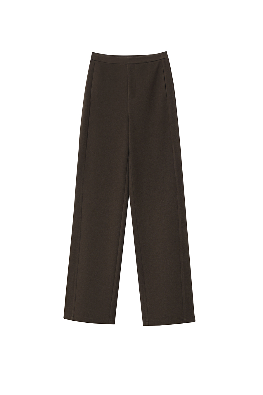 Slightly Elastic Straight Leg Brushed Long Pants|AMII-AMII.com