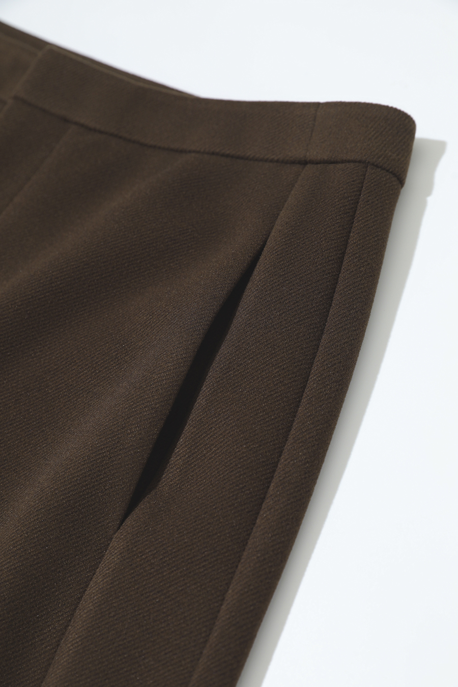 Slightly Elastic Straight Leg Brushed Long Pants|AMII-AMII.com