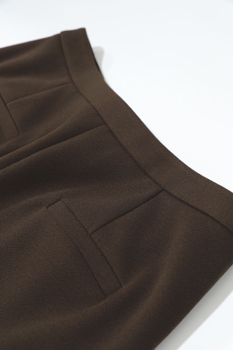 Slightly Elastic Straight Leg Brushed Long Pants|AMII-AMII.com