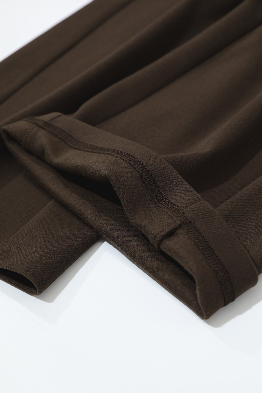 Slightly Elastic Straight Leg Brushed Long Pants|AMII-AMII.com