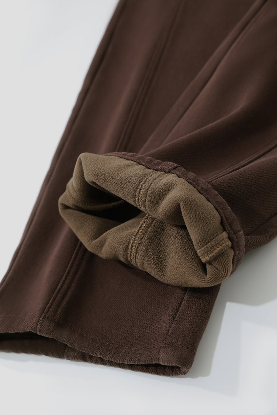 Lyocell Cotton Fleece - lined Jeans|AMII-AMII.com