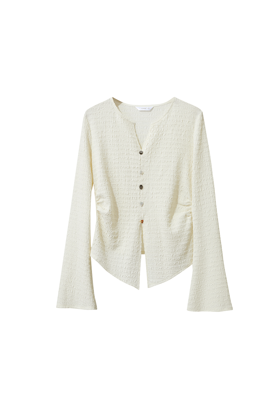 Slim Fit Micro Flare Sleeve T-Shirt|AMII-AMII.com