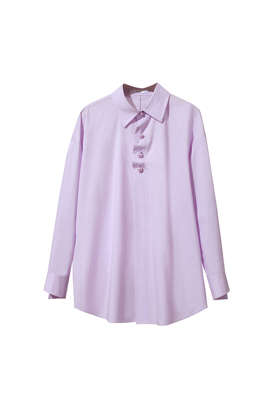 Loose Mid-Length Cotton Shirt|AMII-AMII.com