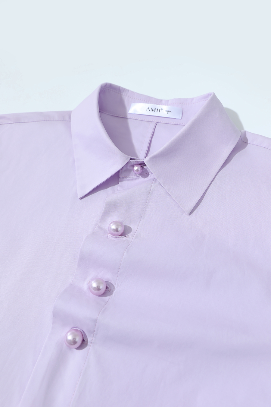 Loose Mid-Length Cotton Shirt|AMII-AMII.com