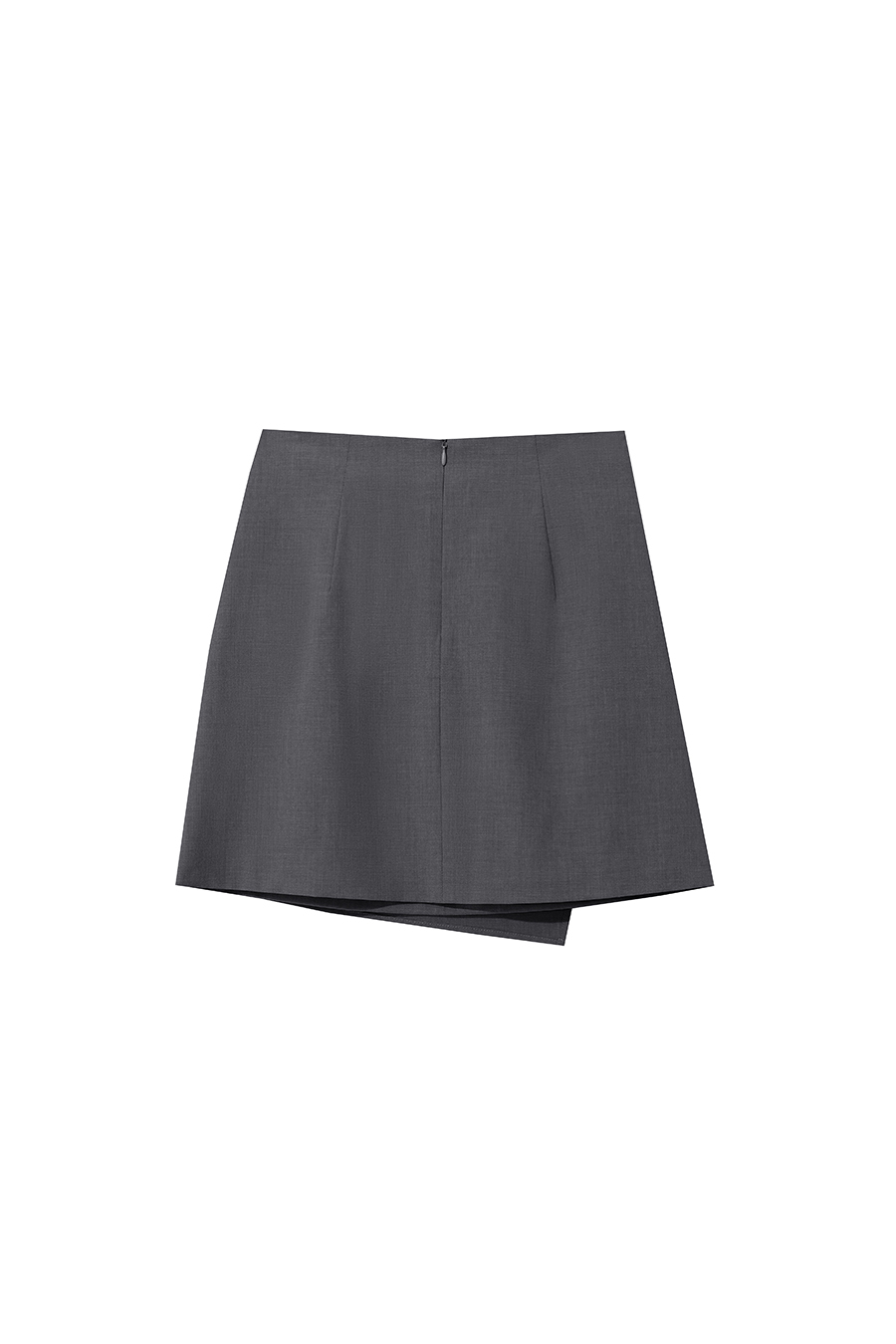 Pleated Hem Short Midi Skirt|AMII-AMII.com