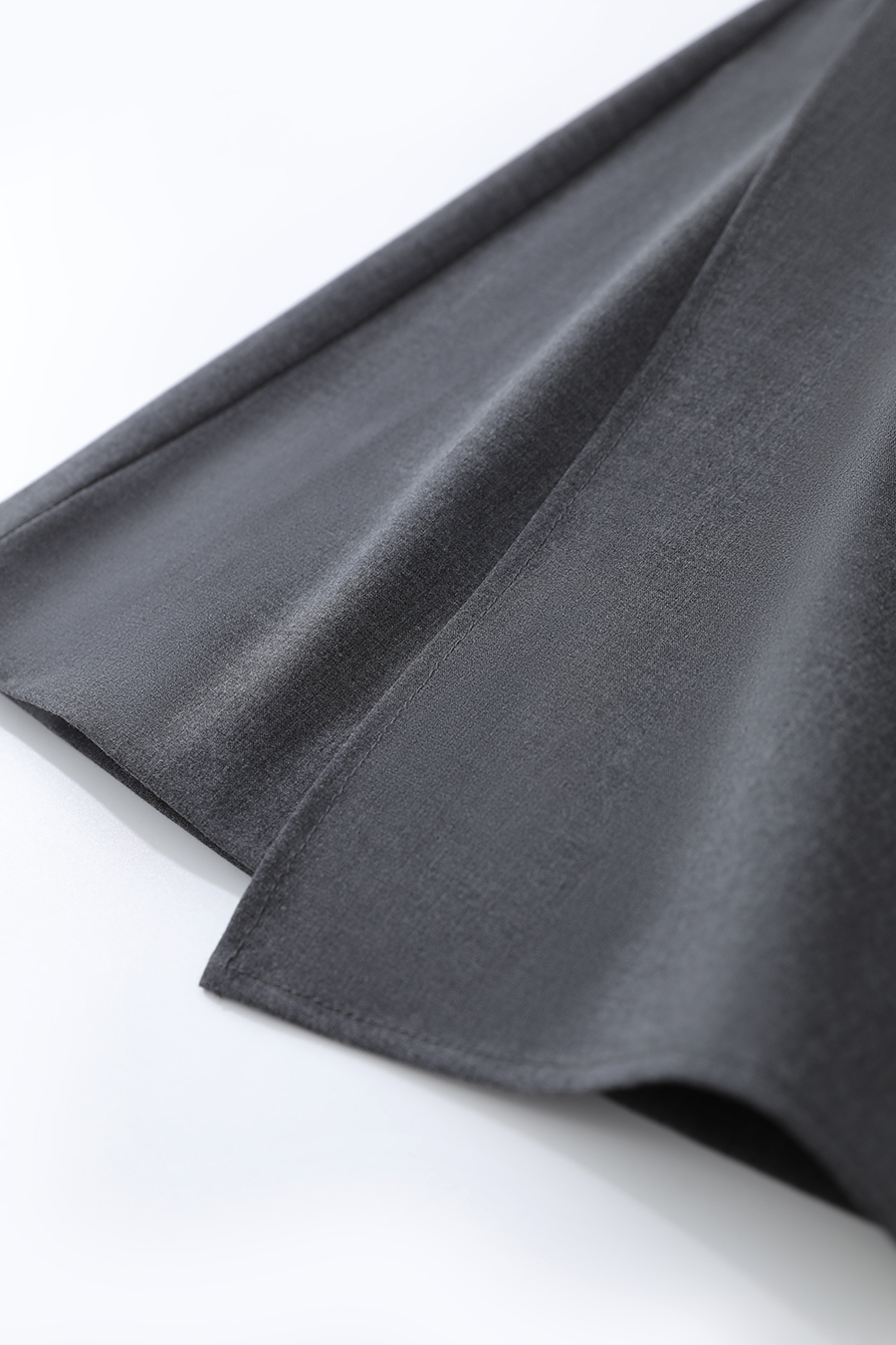 Pleated Hem Short Midi Skirt|AMII-AMII.com