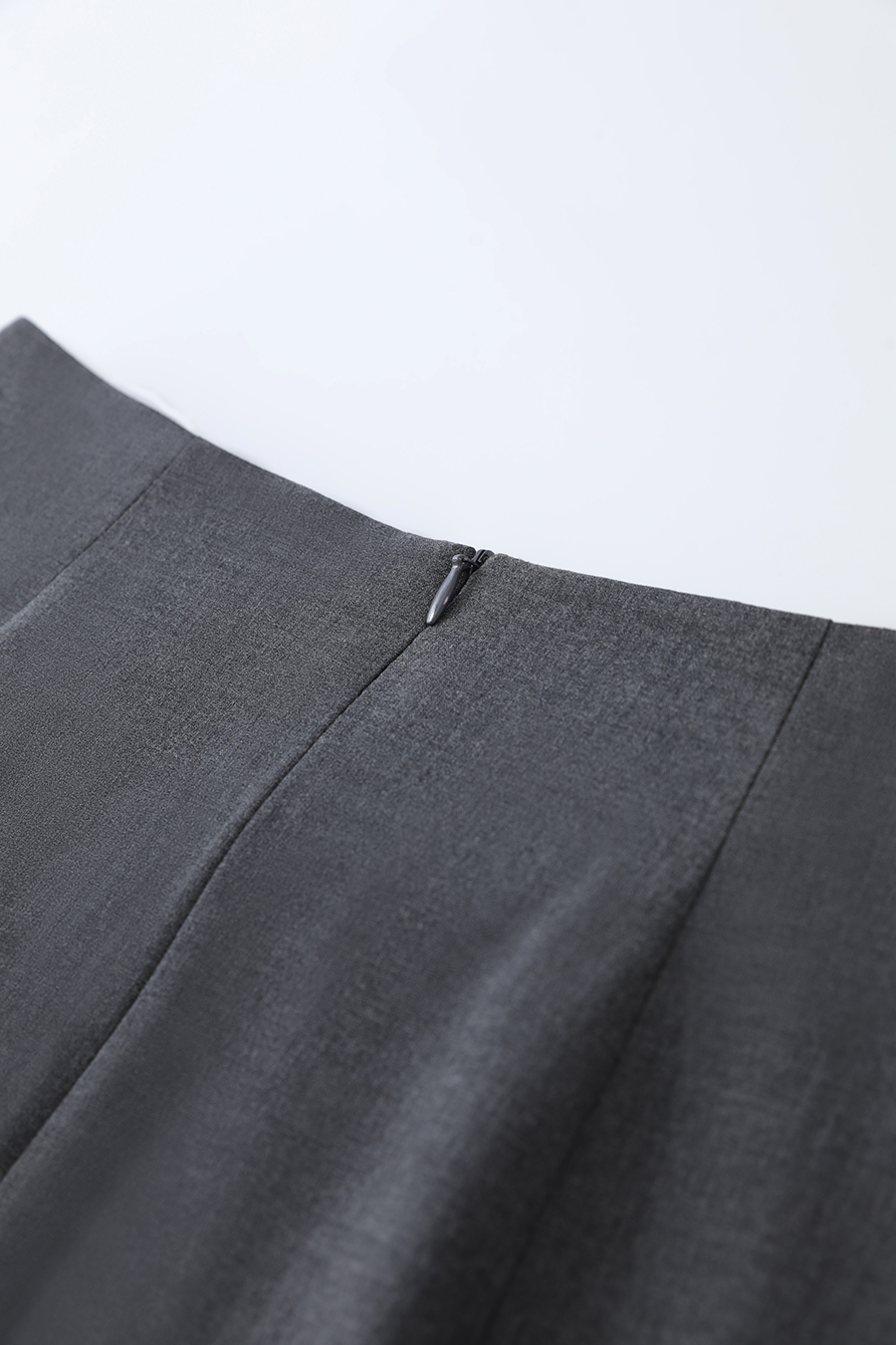 Pleated Hem Short Midi Skirt|AMII-AMII.com