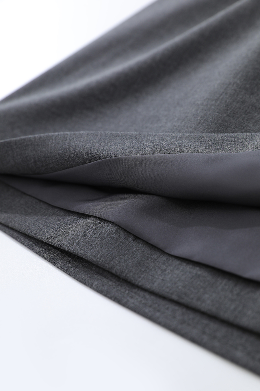 Pleated Hem Short Midi Skirt|AMII-AMII.com