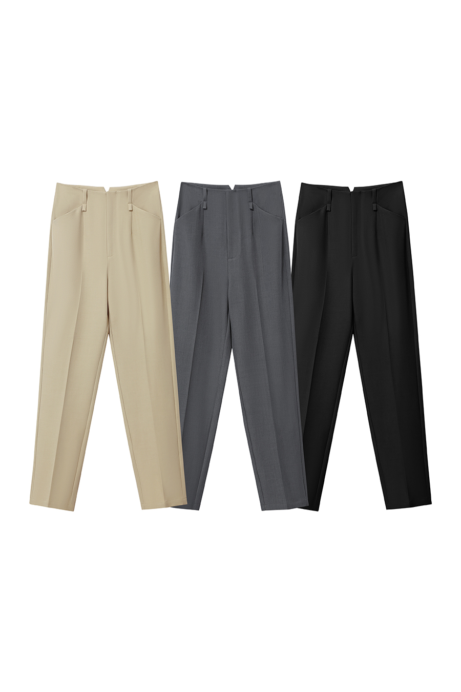 Straight-leg commuter trousers|AMII