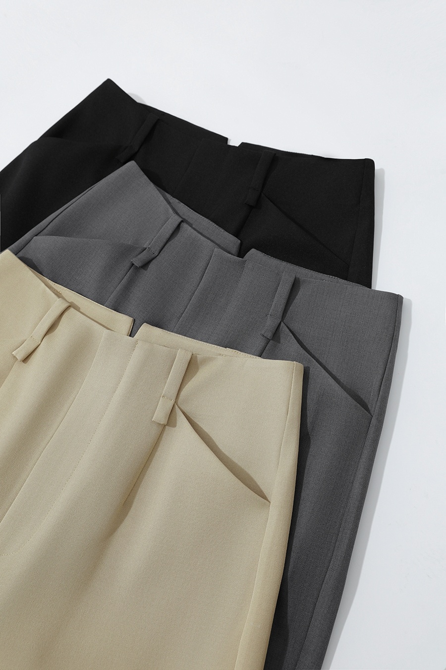 Straight-leg commuter trousers|AMII