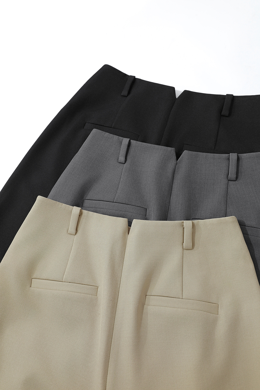 Straight-leg commuter trousers|AMII