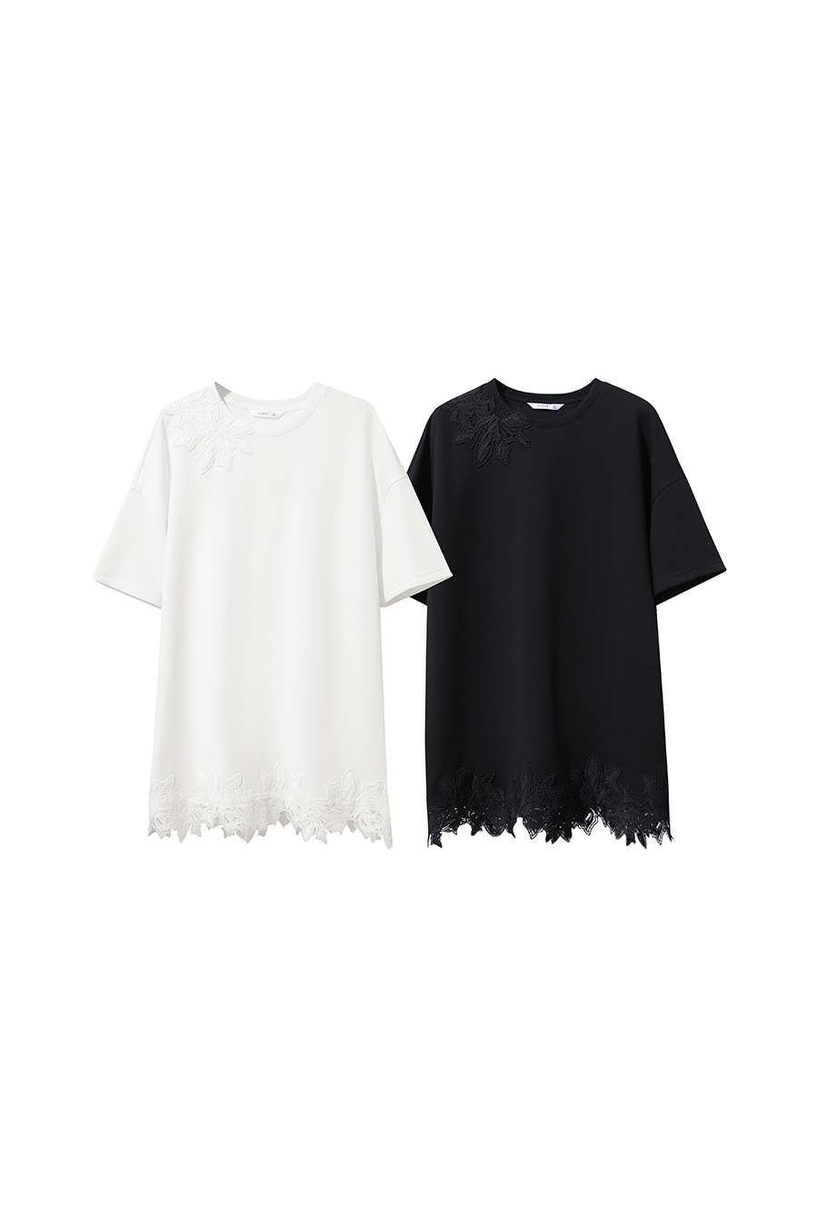 Lace Patchwork Air Layer T-shirt