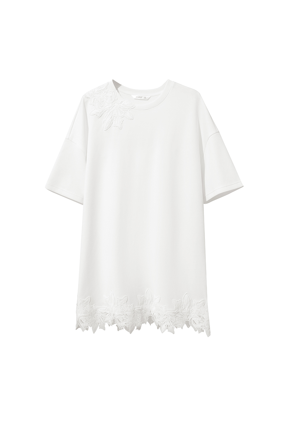 Lace Patchwork Air Layer T-shirt