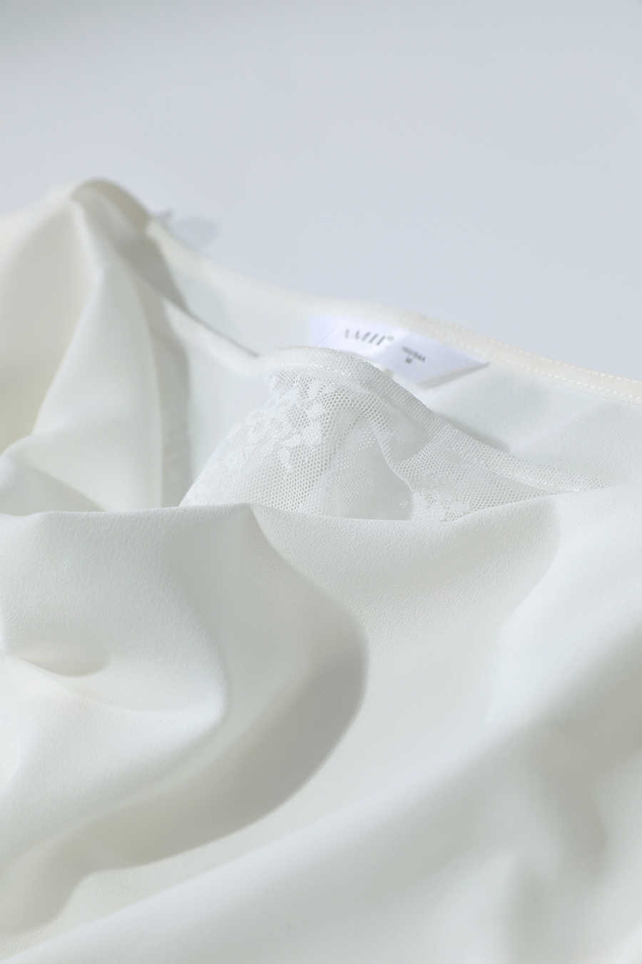 Lace Patchwork Cowl Neck Chiffon Blouse|AMII-AMII.com