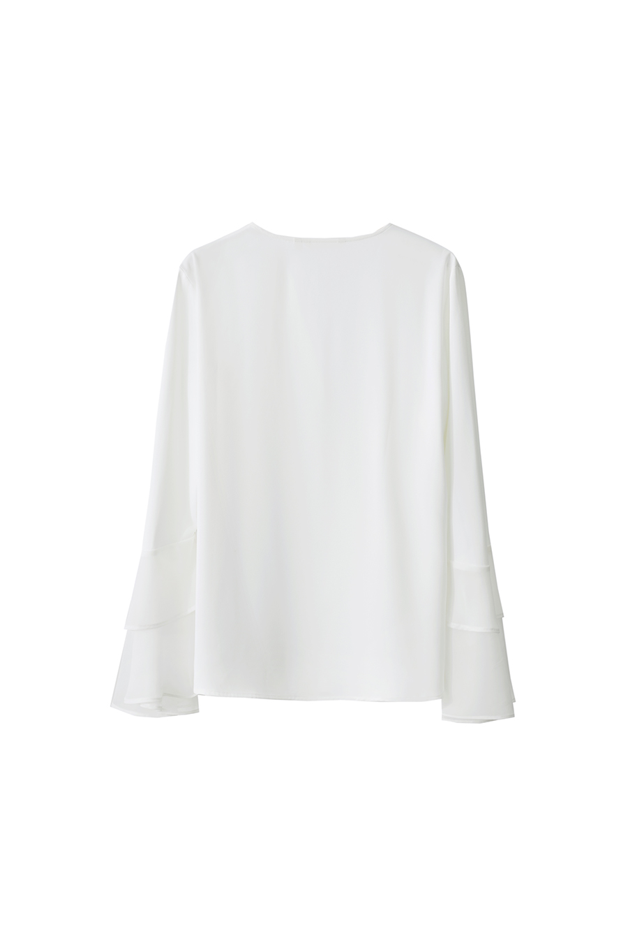 V-Neck Ruffled Chiffon Top