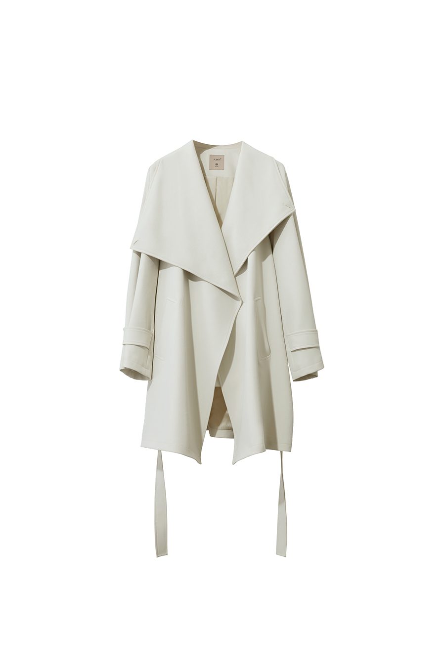 Wide Lapel Belted Trench Coat