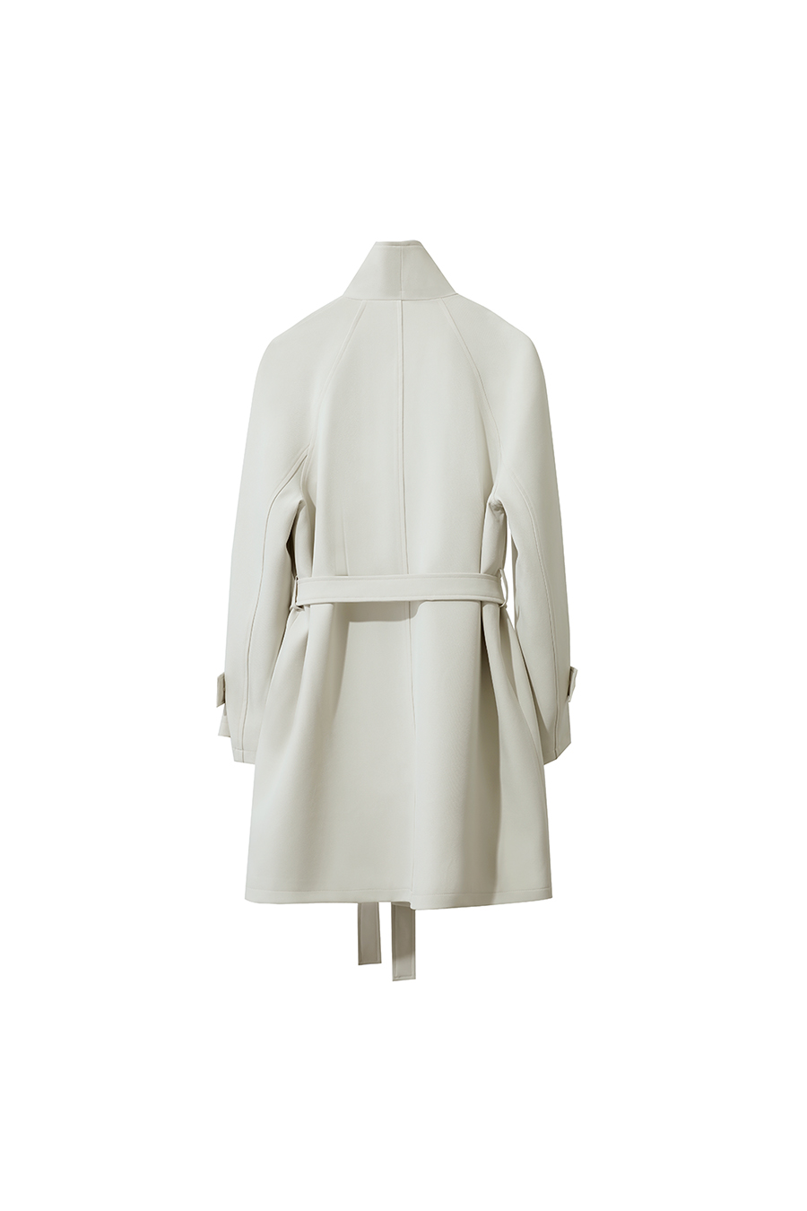 Wide Lapel Belted Trench Coat