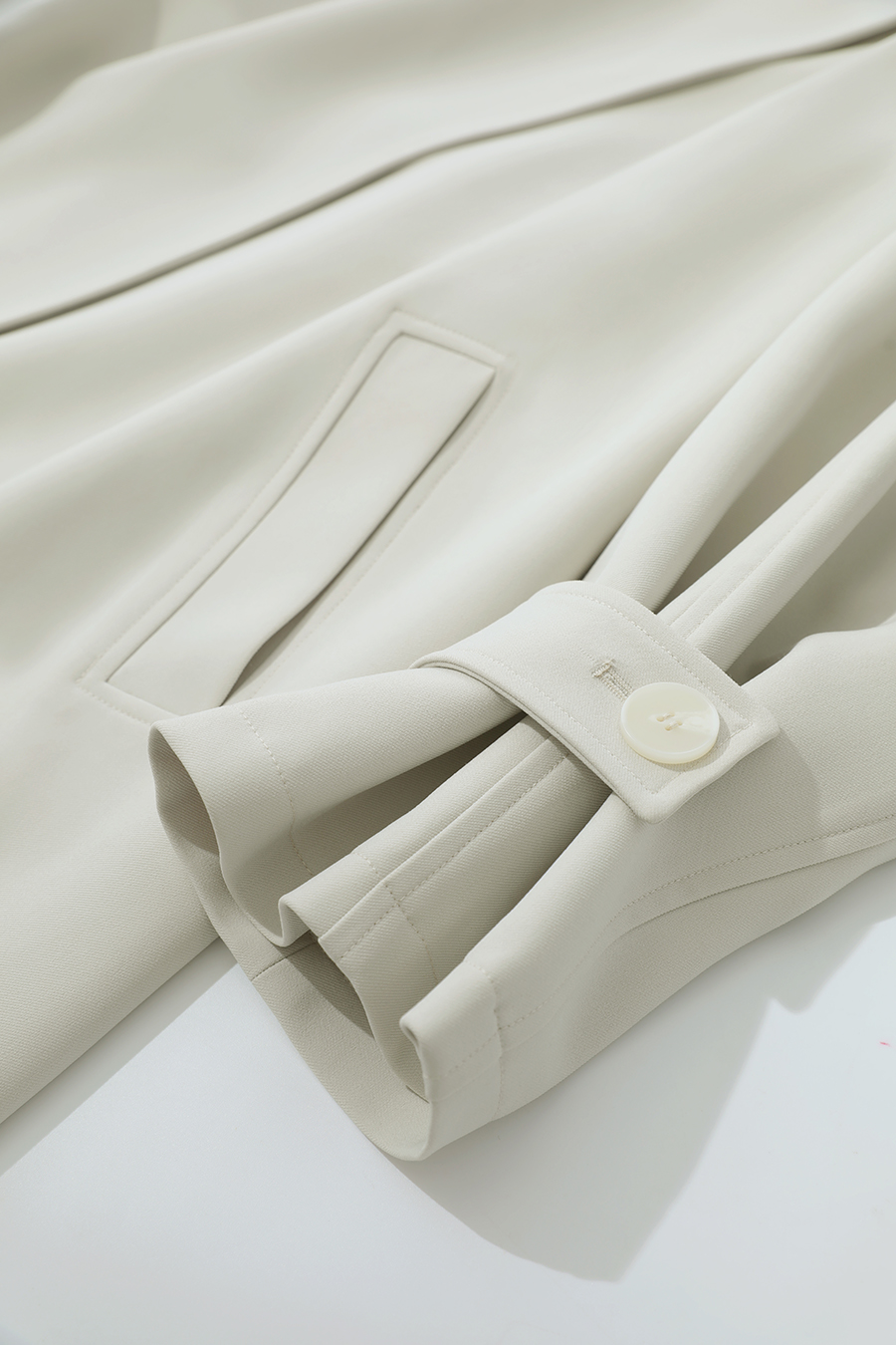 Wide Lapel Belted Trench Coat