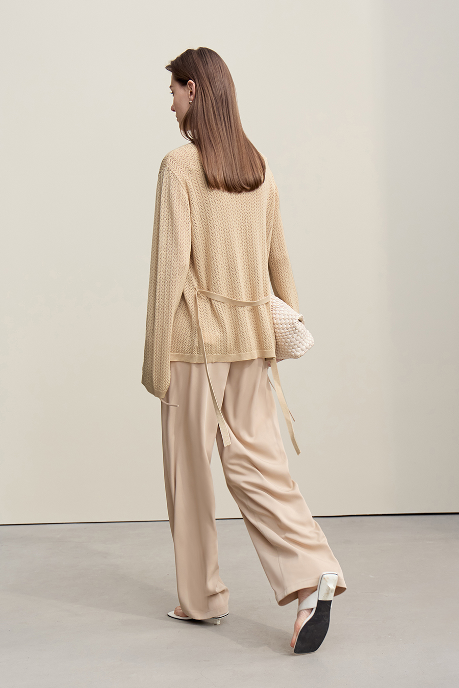 Eyelet Knitted Cardigan