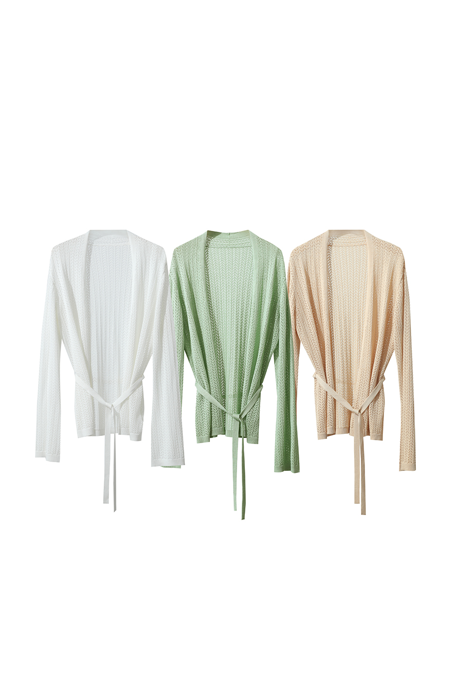 Eyelet Knitted Cardigan