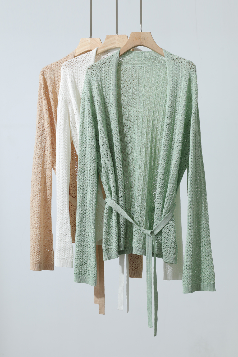 Eyelet Knitted Cardigan