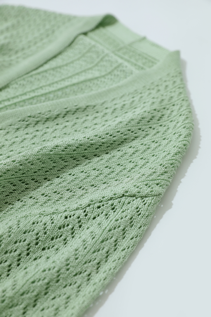 Eyelet Knitted Cardigan