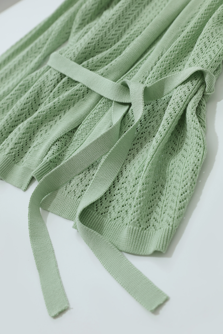 Eyelet Knitted Cardigan