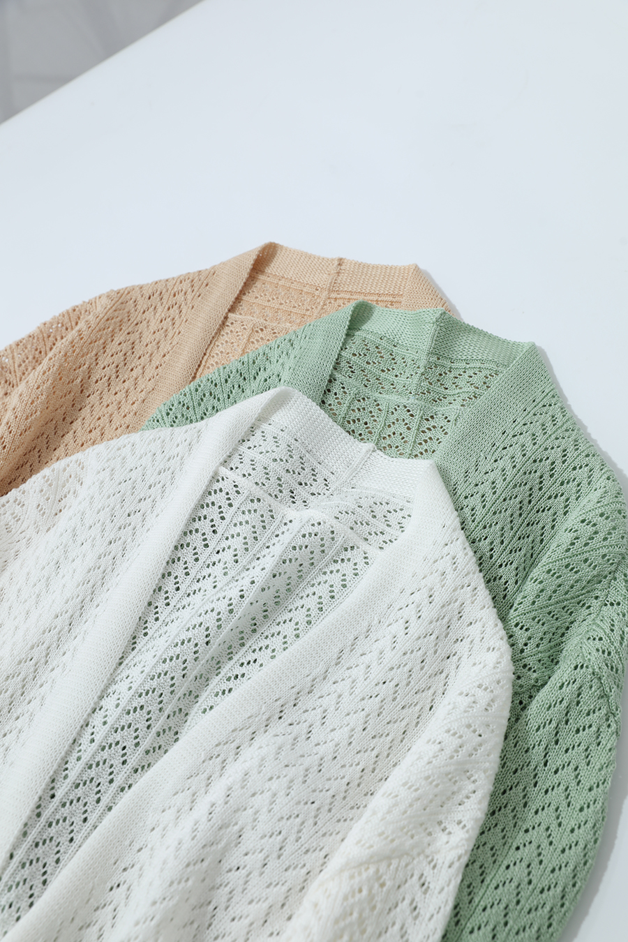 Eyelet Knitted Cardigan