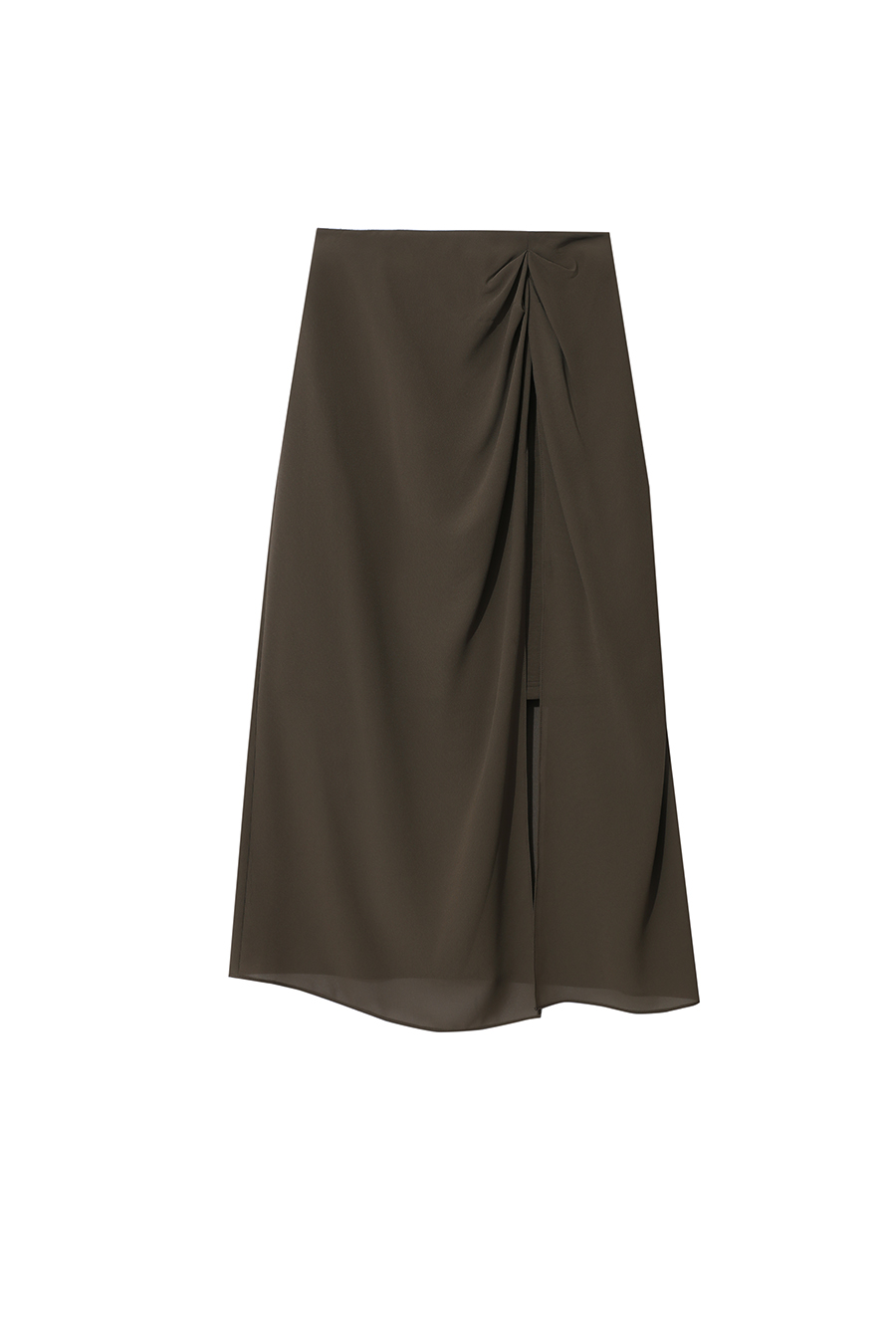 High Slit Gathered Skirt|AMII