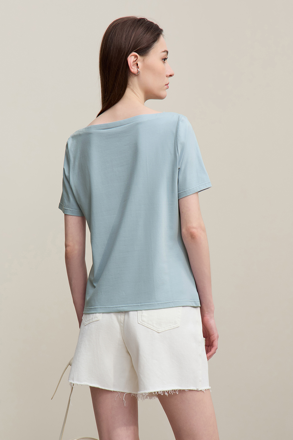 Square Neck Printed T-shirt