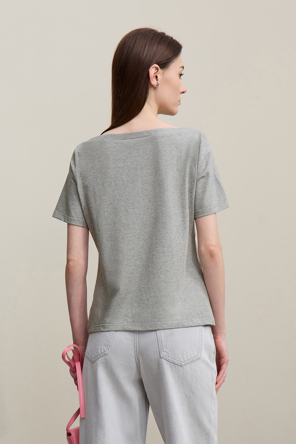 Square Neck Printed T-shirt