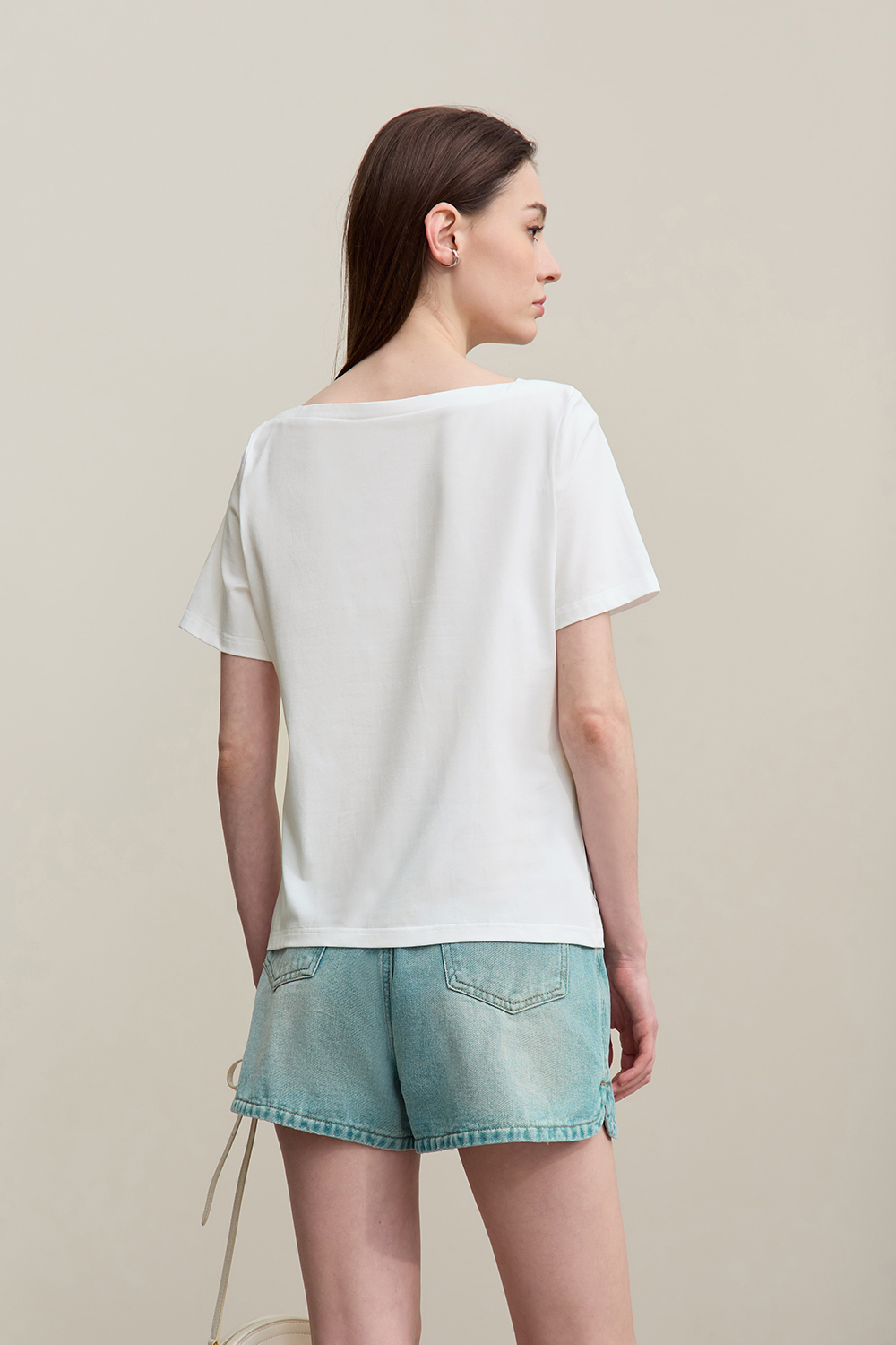Square Neck Printed T-shirt